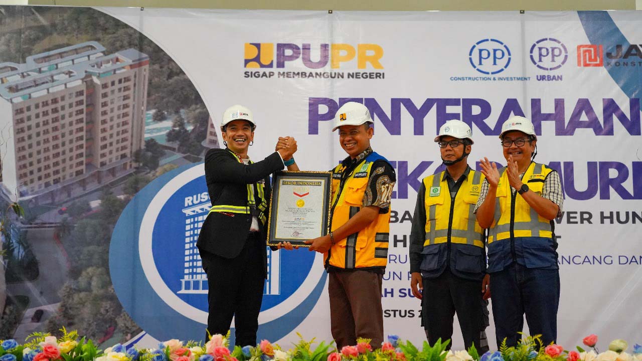 Kementerian PUPR Raih Dua Rekor MURI untuk Pembangunan Hunian di IKN