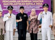 Penggantian Kepala Desa di Ciamis, Edy dan Tata Ambil Sumpah Jabatan