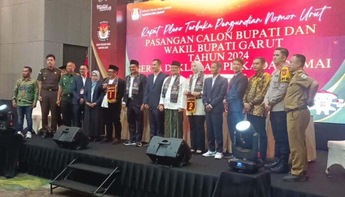 KPU Garut Resmi Tetapkan Nomor Urut Calon dalam Rapat Pleno Pilkada 2024