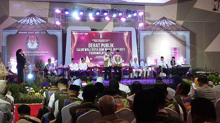Lima Paslon Paparkan Program dan Visi-Misi di Debat Pilwalkot Tasikmalaya 2024