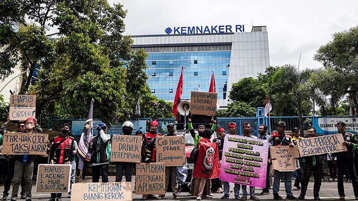 Pengemudi Ojol Desak Pemerintah Tekan Aplikator Beri THR