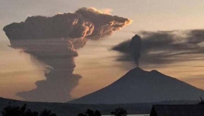 Fenomena Langka, Gunung Lewotobi dan Ile Lewotolok NTT Erupsi Bersamaan