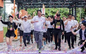 Ikut Run For Good Journalism, Purbaya Puji Event Lari Berbayar Gerakkan Ekonomi